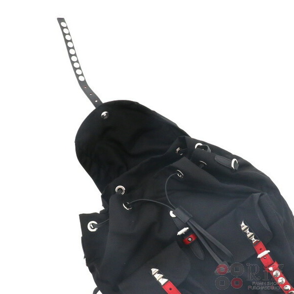 PRADA Studded Backpack Rucksack Daypack Bag Rucksack Daypack Black main image 2